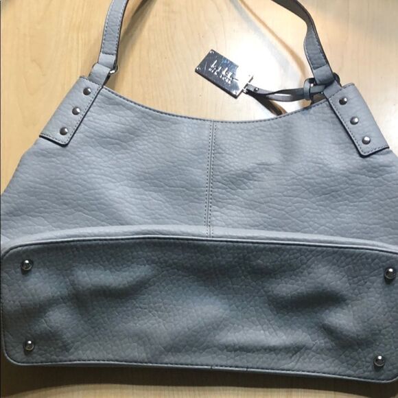 Light blue grey color tote. NWOT - Picture 5 of 7